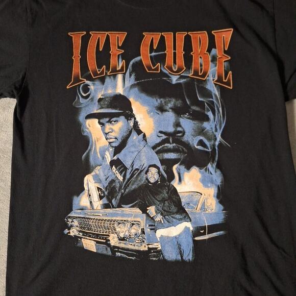 Ice Cube T-Shirt Size large "Boys In Da Hood" Tee Short Sleeve Black Cotton - Picture 2 of 6